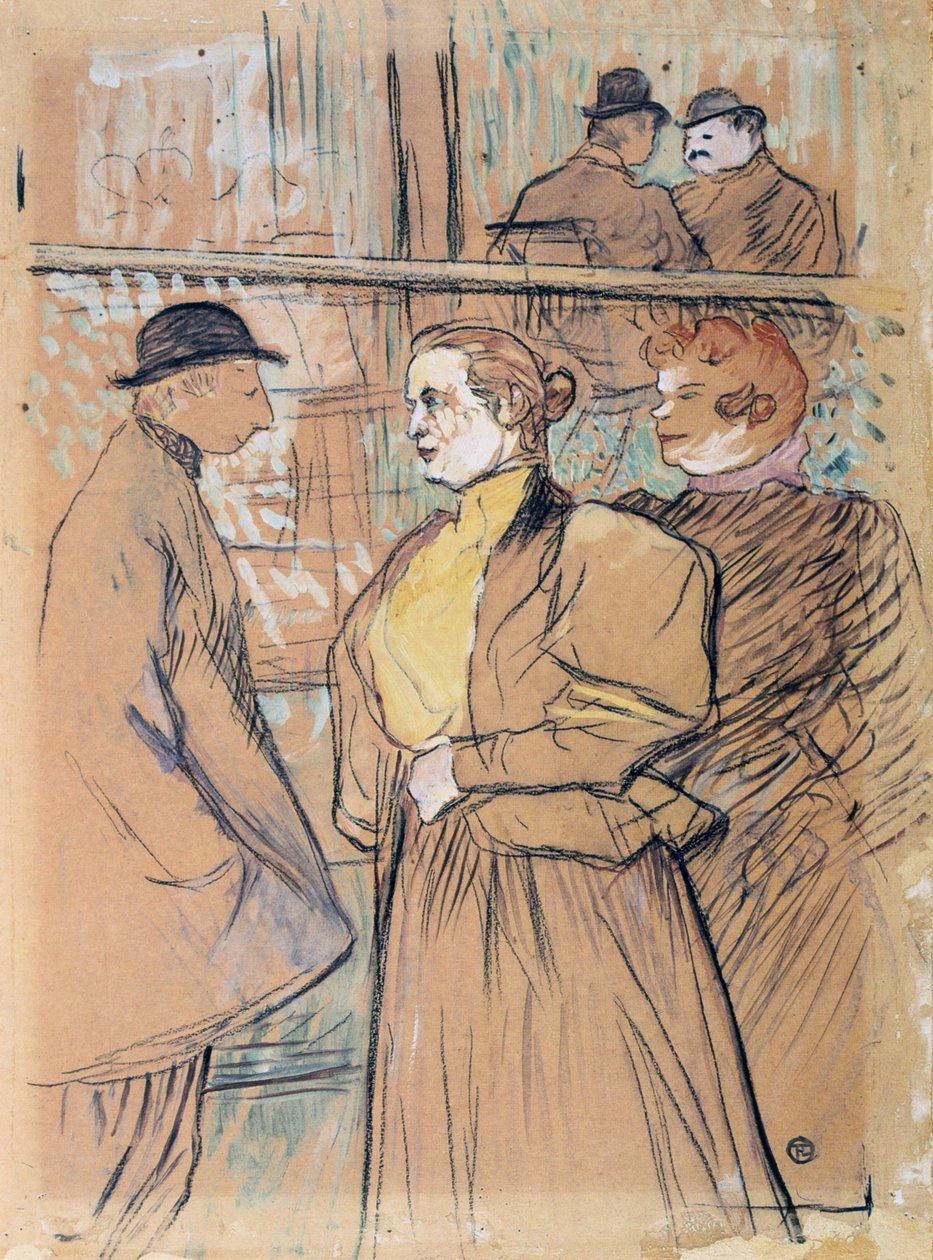 In the Moulin Rouge by Henri de Toulouse Lautrec