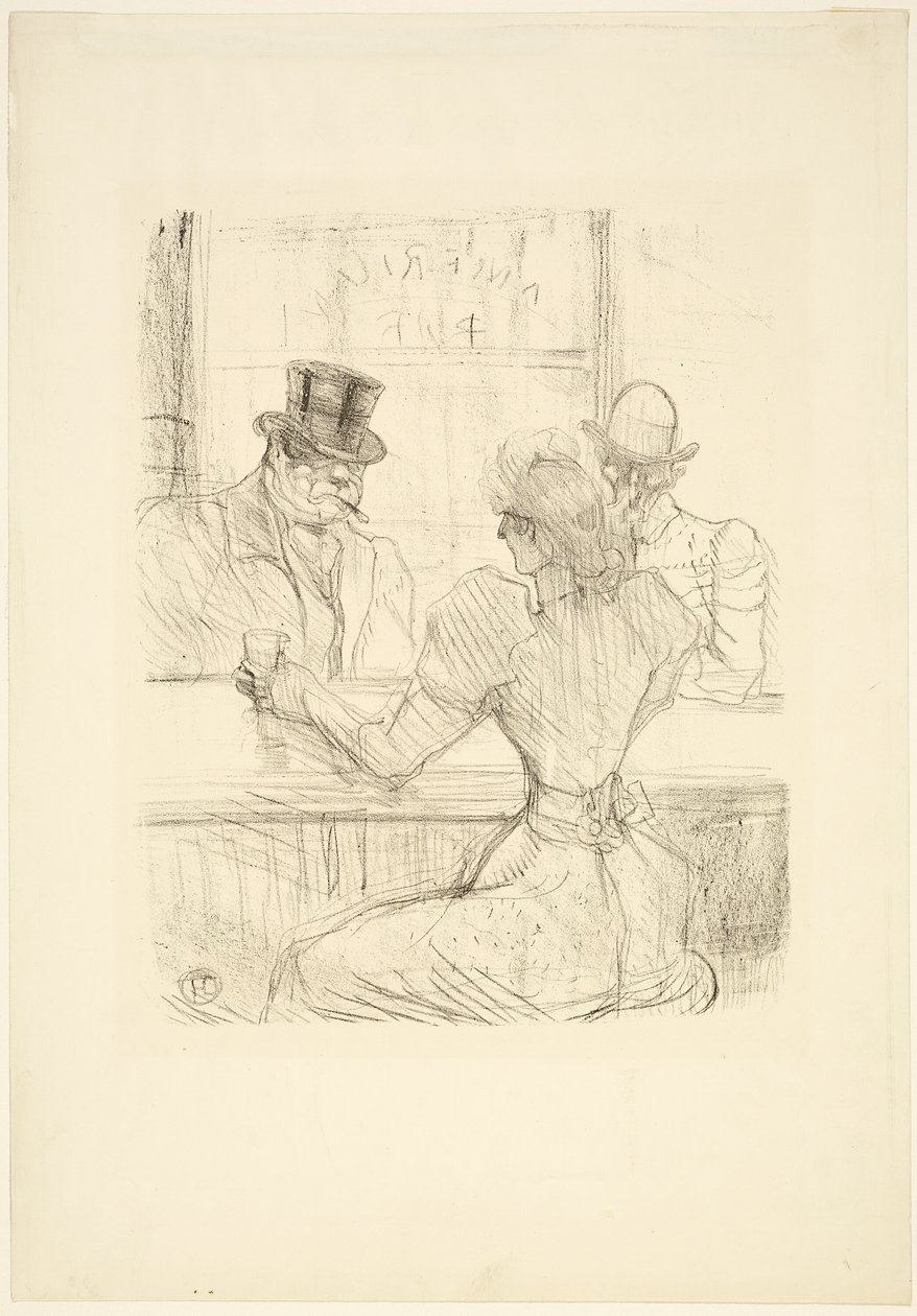 In the Picton Bar (American Bar), rue Scribe by Henri de Toulouse Lautrec