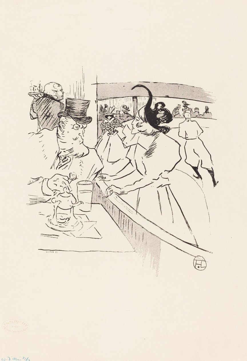 In the Skating Professional Beauty, 1895 by Henri de Toulouse Lautrec