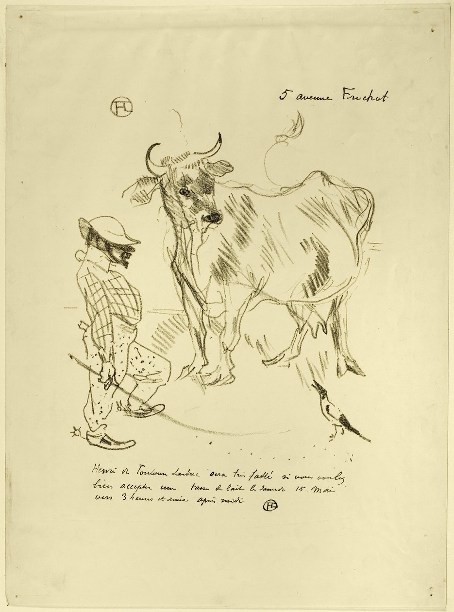 Invitation to a Glass of Milk by Henri de Toulouse Lautrec