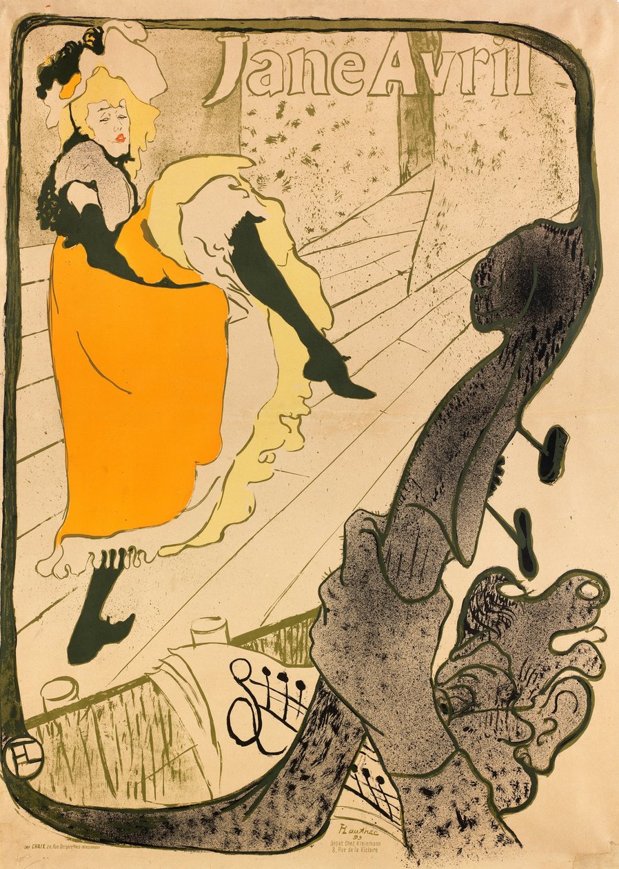 Jane Avril by Henri de Toulouse Lautrec