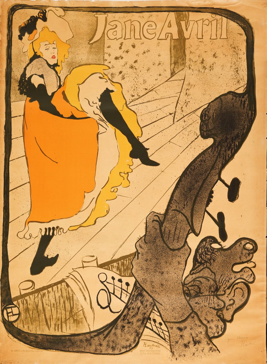 Jane Avril by Henri de Toulouse Lautrec