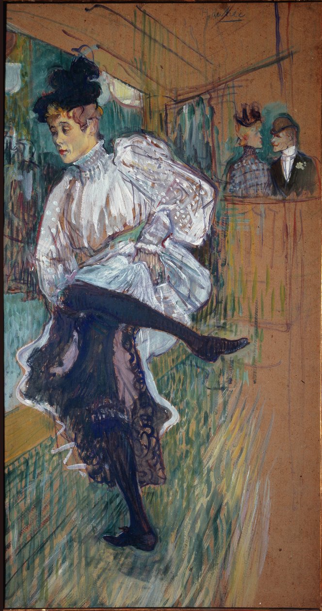 Jane Avril Dancing by Henri de Toulouse Lautrec