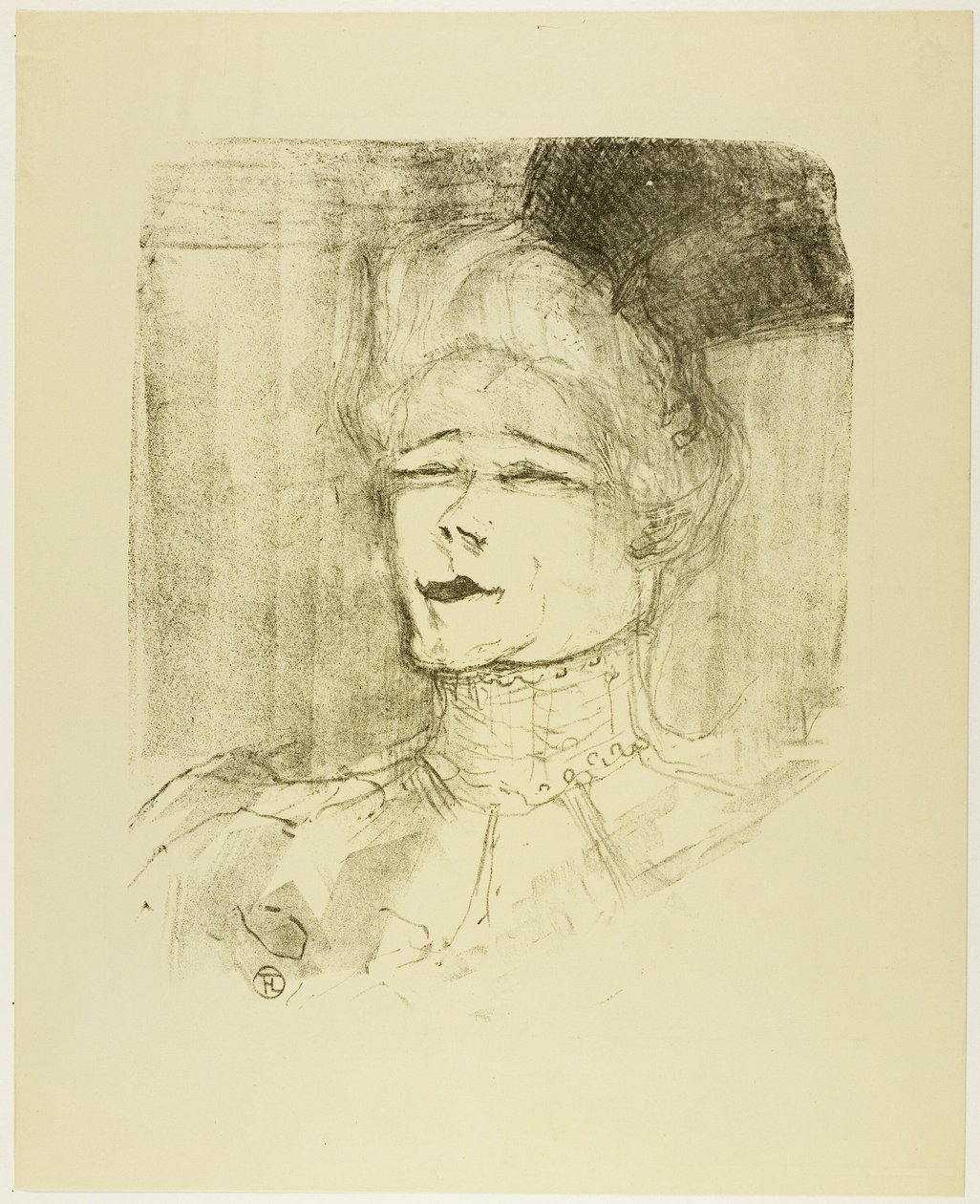 Jeanne Granier, from Thirteen Lithographs by Henri de Toulouse Lautrec