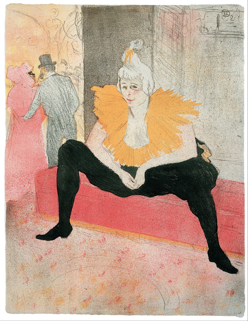 The Seated Clowness by Henri de Toulouse Lautrec