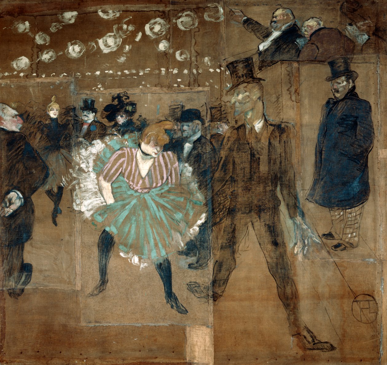 La Goulue and Valentin le desosse by Henri de Toulouse Lautrec