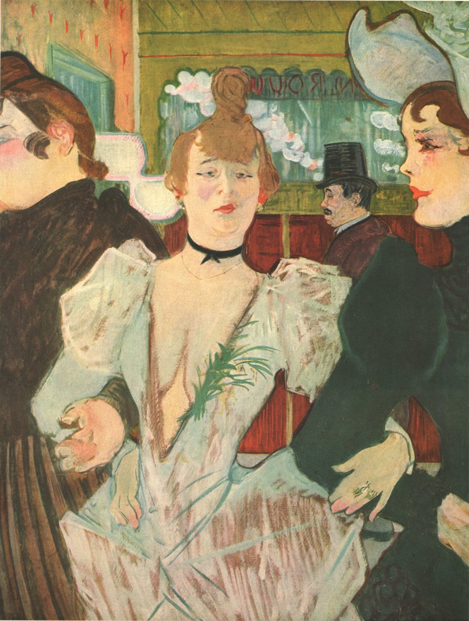 La Goulue at the Moulin Rouge by Henri de Toulouse Lautrec