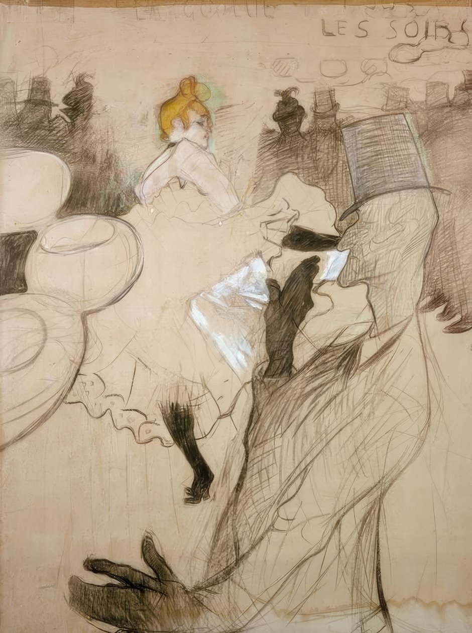 La Goulue and Valentin the Boneless by Henri de Toulouse Lautrec