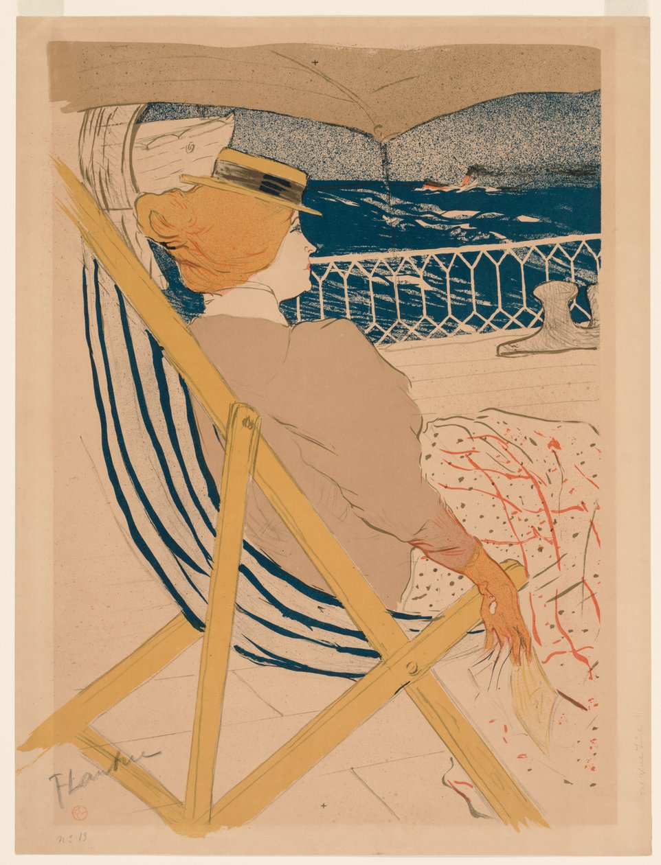 La Passagère du 54 by Henri de Toulouse Lautrec