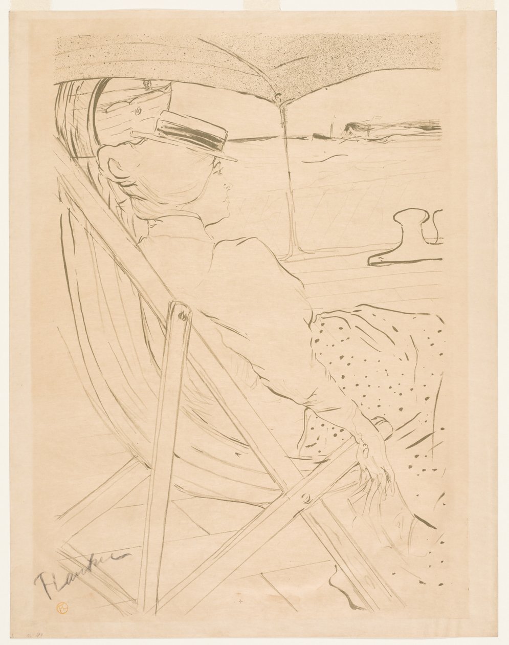 The Passenger of 54 by Henri de Toulouse Lautrec