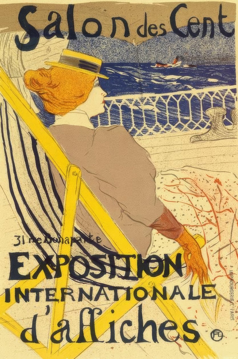The Passenger of 54 or Yacht Walk by Henri de Toulouse Lautrec