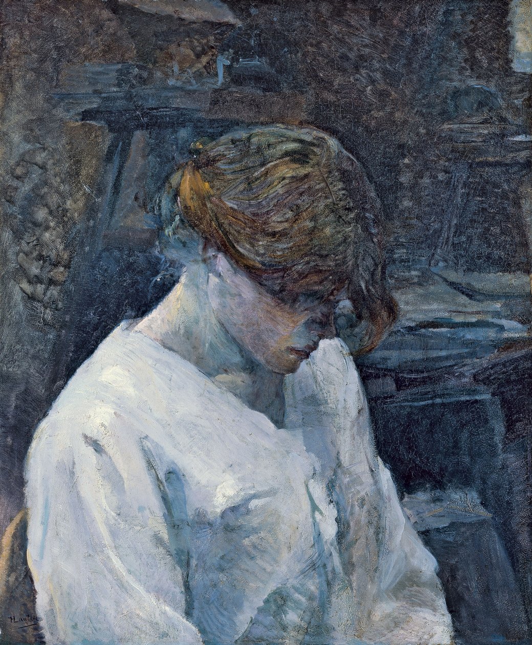 La Rousse in a White Blouse, 1889 by Henri de Toulouse Lautrec