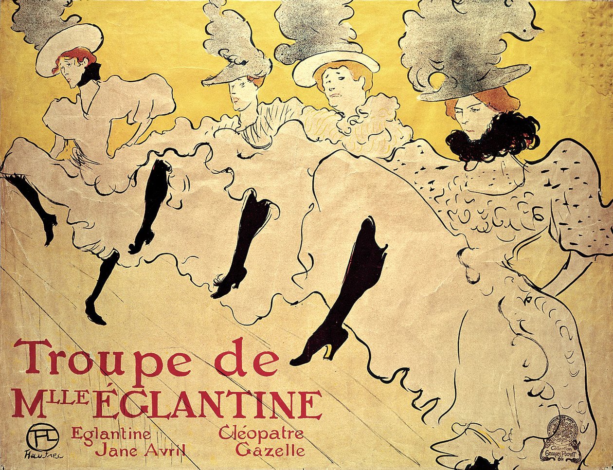 La Troupe de Mademoiselle Eglantine, 1895 by Henri de Toulouse Lautrec