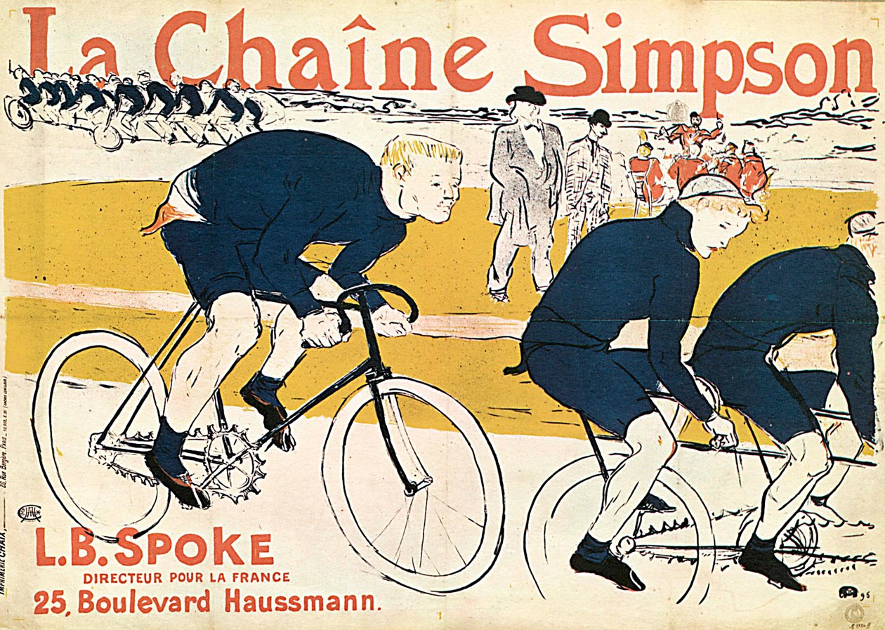 La Chaîne Simson, Advertising Poster by Henri de Toulouse Lautrec