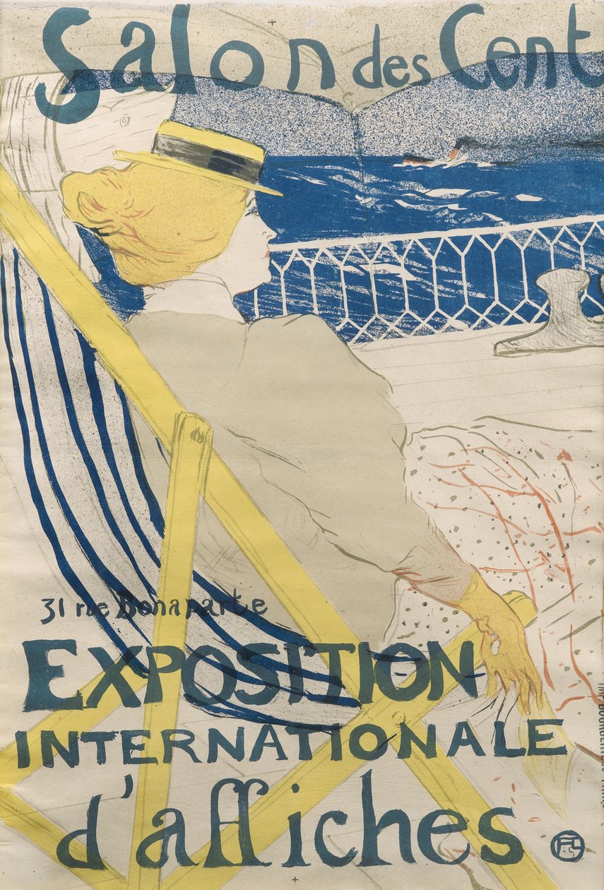 The Passenger of 54 - Yacht Promenade, Salon des Cent by Henri de Toulouse Lautrec