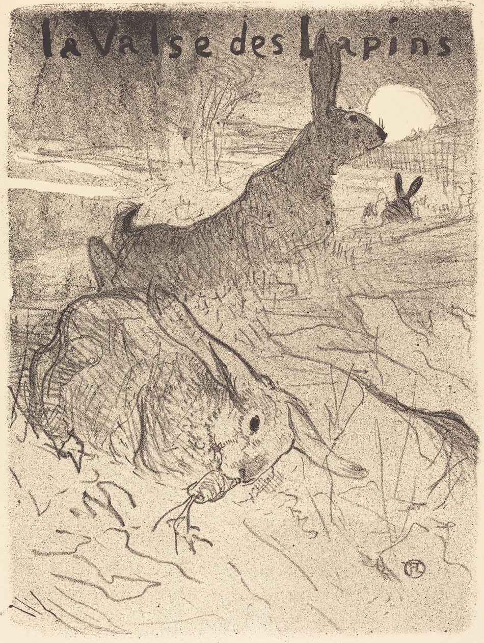 The Waltz of the Rabbits, 1895 by Henri de Toulouse Lautrec