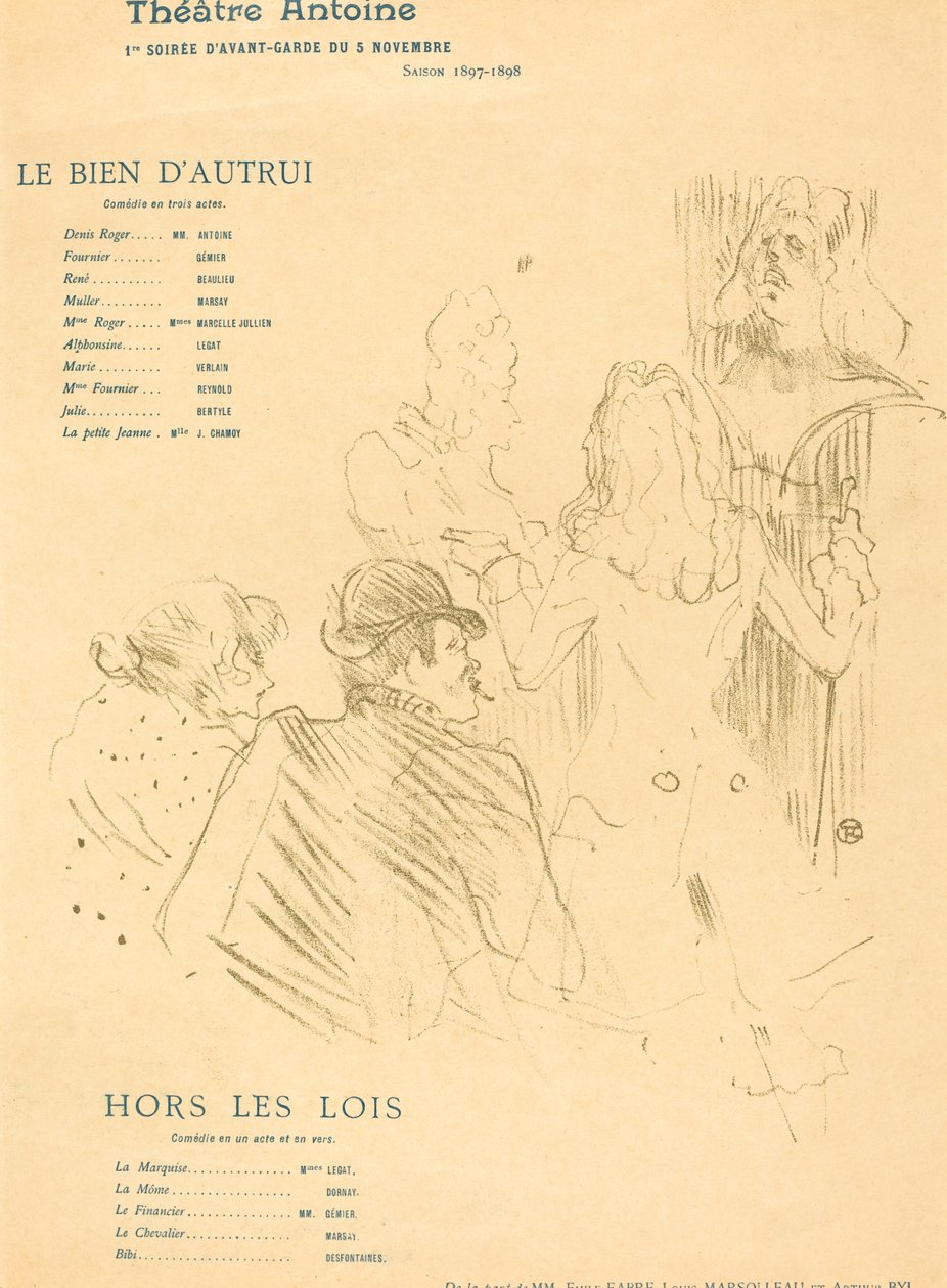 The Property of Others; Outside the Laws by Henri de Toulouse Lautrec