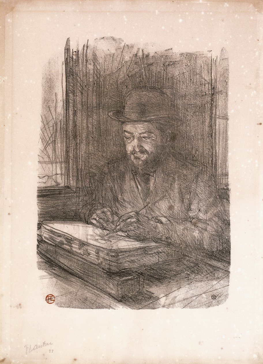 Le Bon Graveur, Adolphe Albert by Henri de Toulouse Lautrec