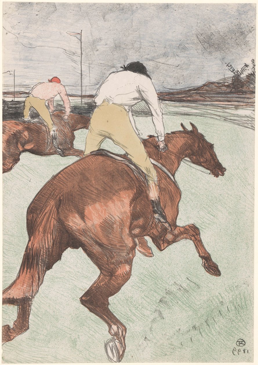 The Jockey by Henri de Toulouse Lautrec