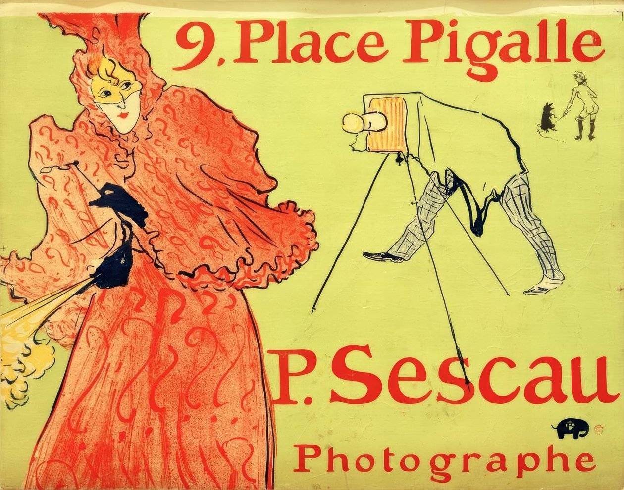 The Photographer Sescau by Henri de Toulouse-Lautrec