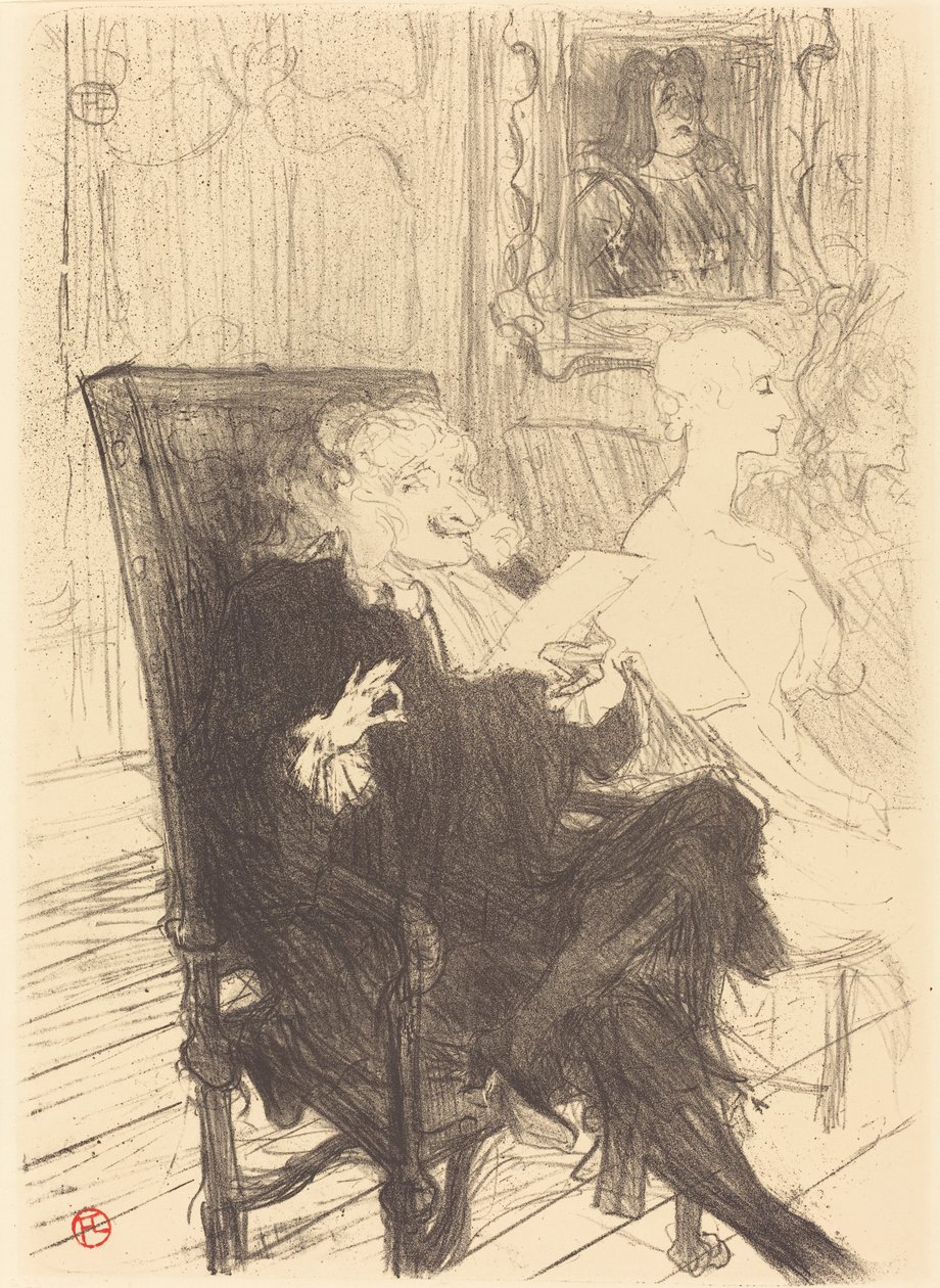 Leloir and Moreno in "Les femmes savantes" by Henri de Toulouse Lautrec