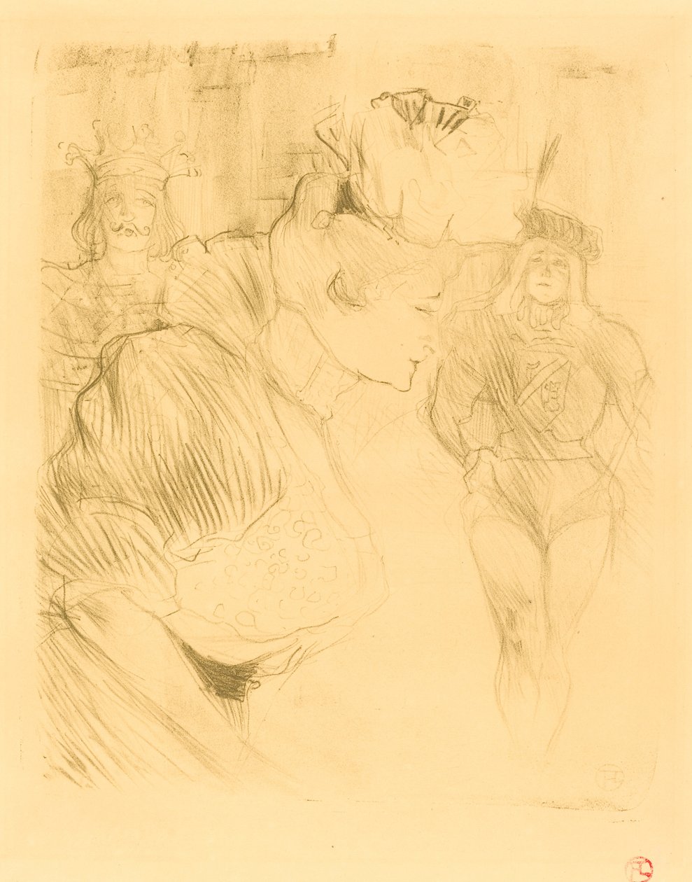 Lender Bowing by Henri de Toulouse-Lautrec