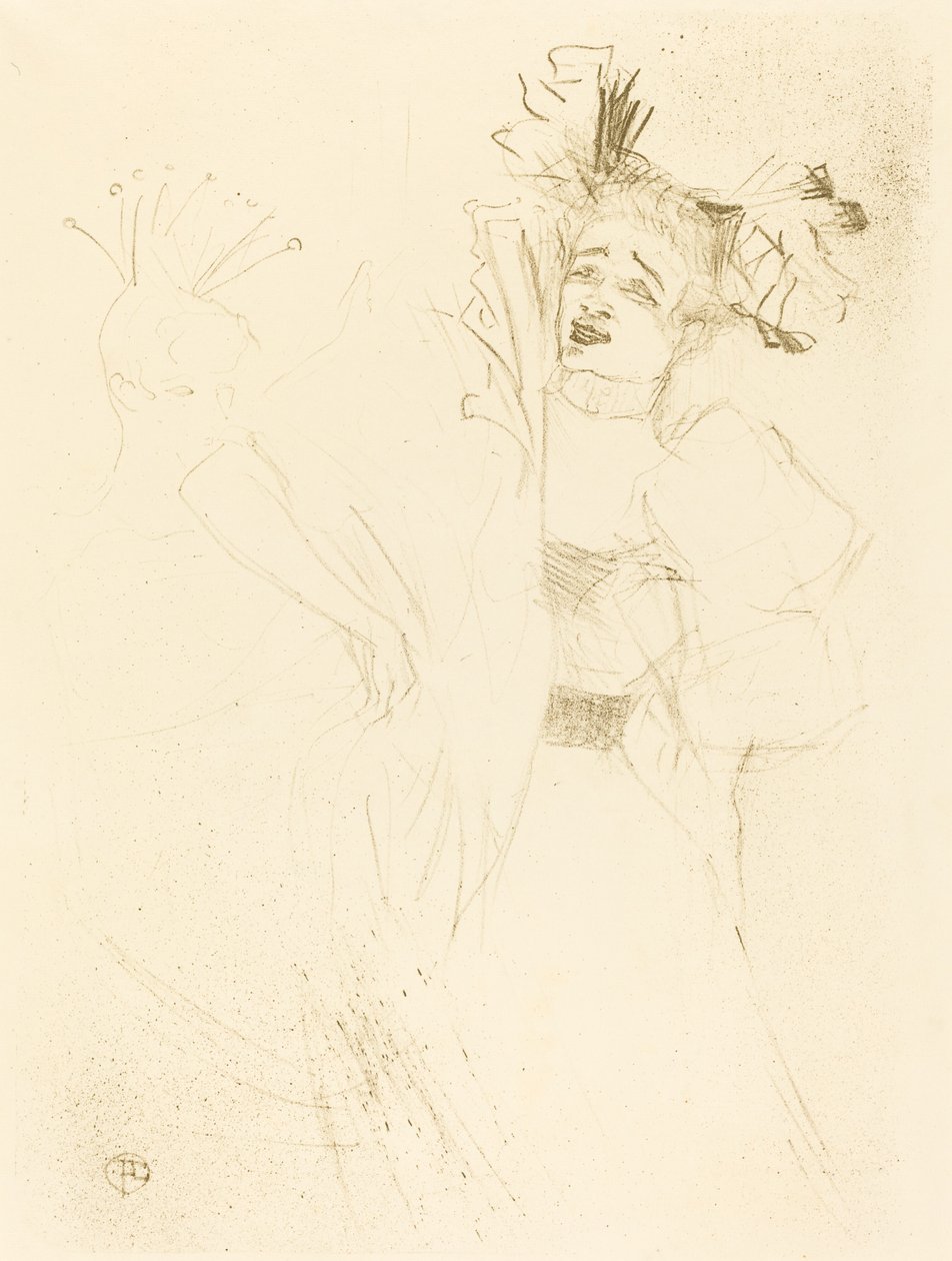 Lender Full Face in "Chilperic" by Henri de Toulouse Lautrec