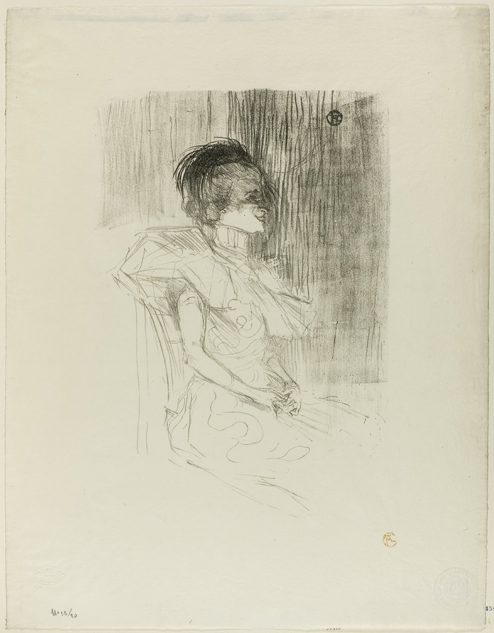 Lender Seated by Henri de Toulouse Lautrec