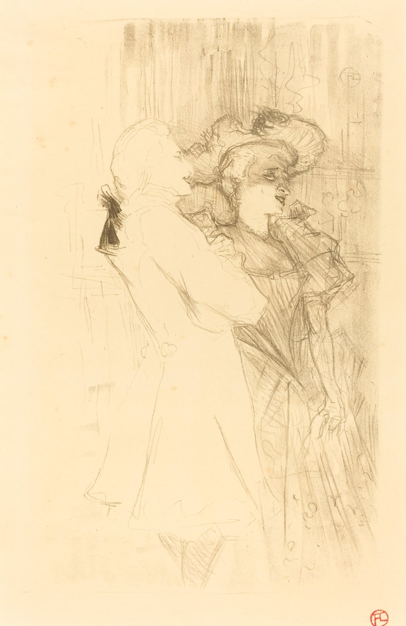 Lender and Auguez in La chanson de fortunio, 1895 by Henri de Toulouse Lautrec
