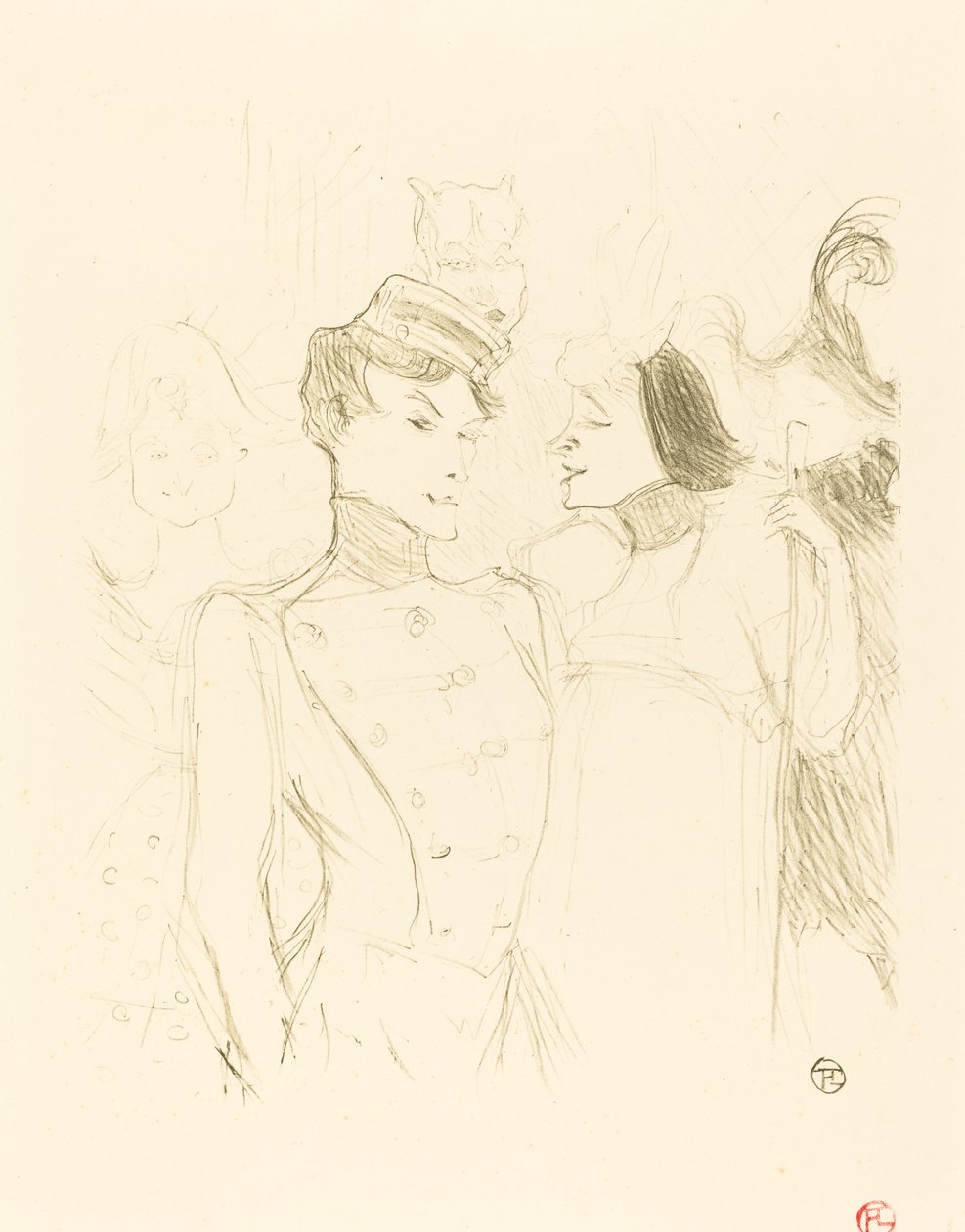 Lender and Lavalliere by Henri de Toulouse Lautrec