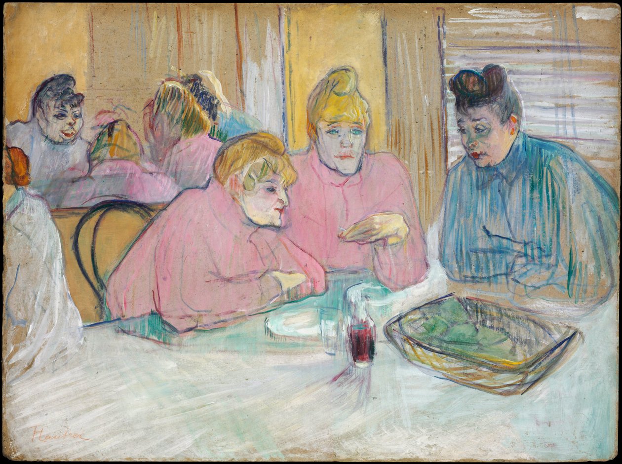 The Ladies in the Dining Room by Henri de Toulouse Lautrec