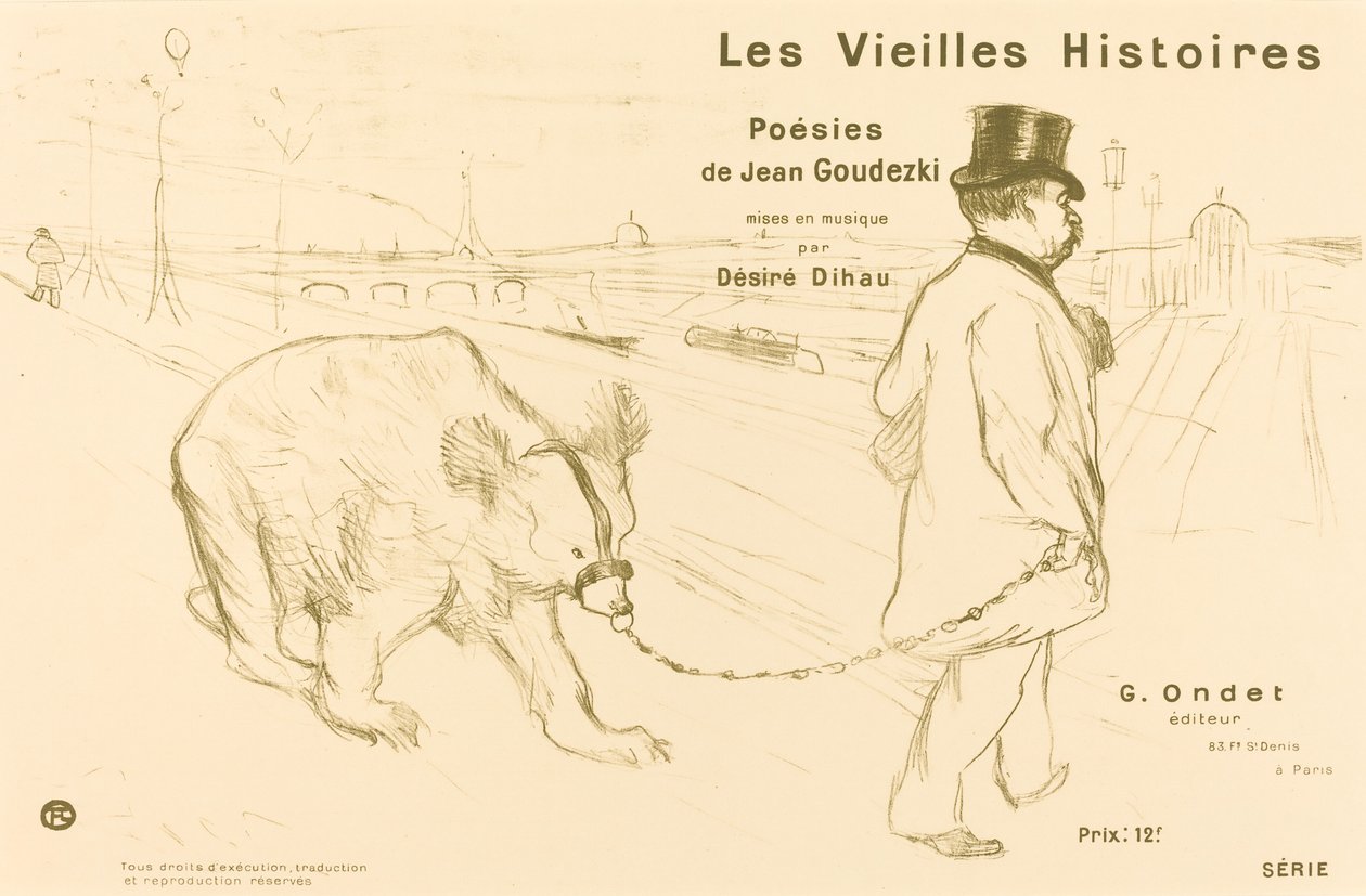 The Old Stories (cover/frontispiece) by Henri de Toulouse Lautrec
