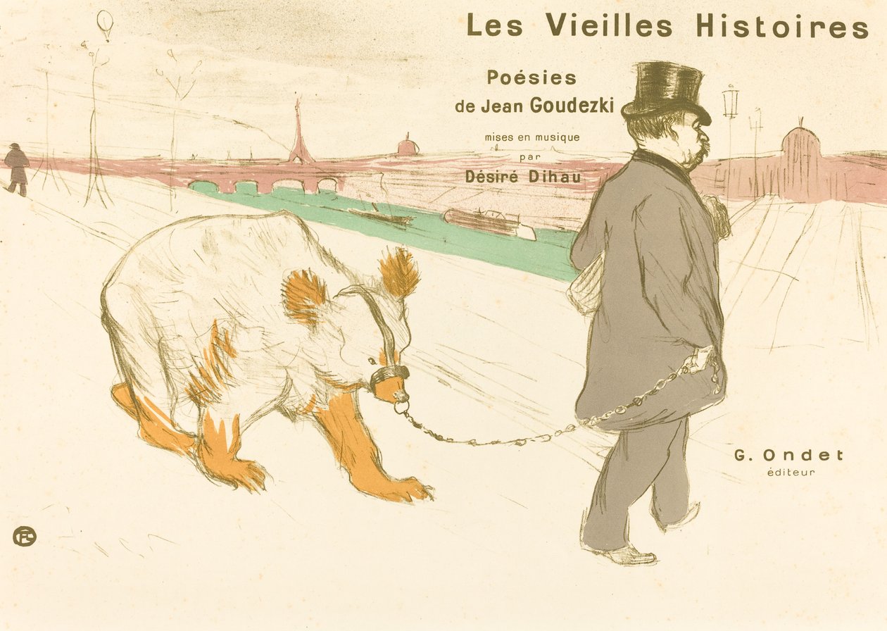 Les Vielles Histoires coverfrontispiece by Henri de Toulouse Lautrec