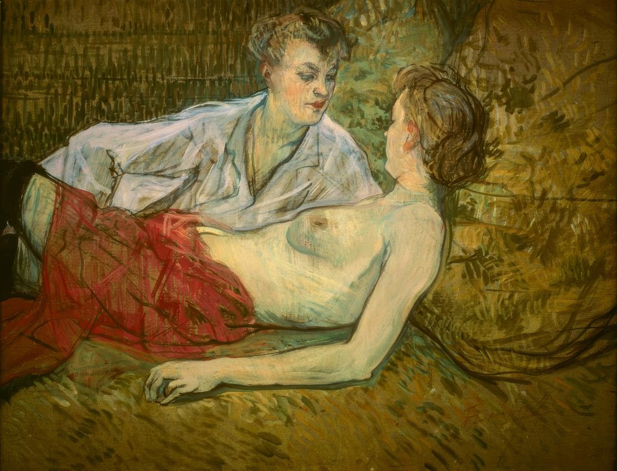 The Two Friends by Henri de Toulouse Lautrec