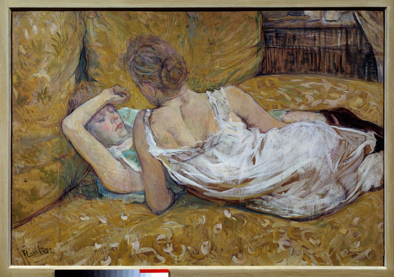 The two friends by Henri de Toulouse Lautrec