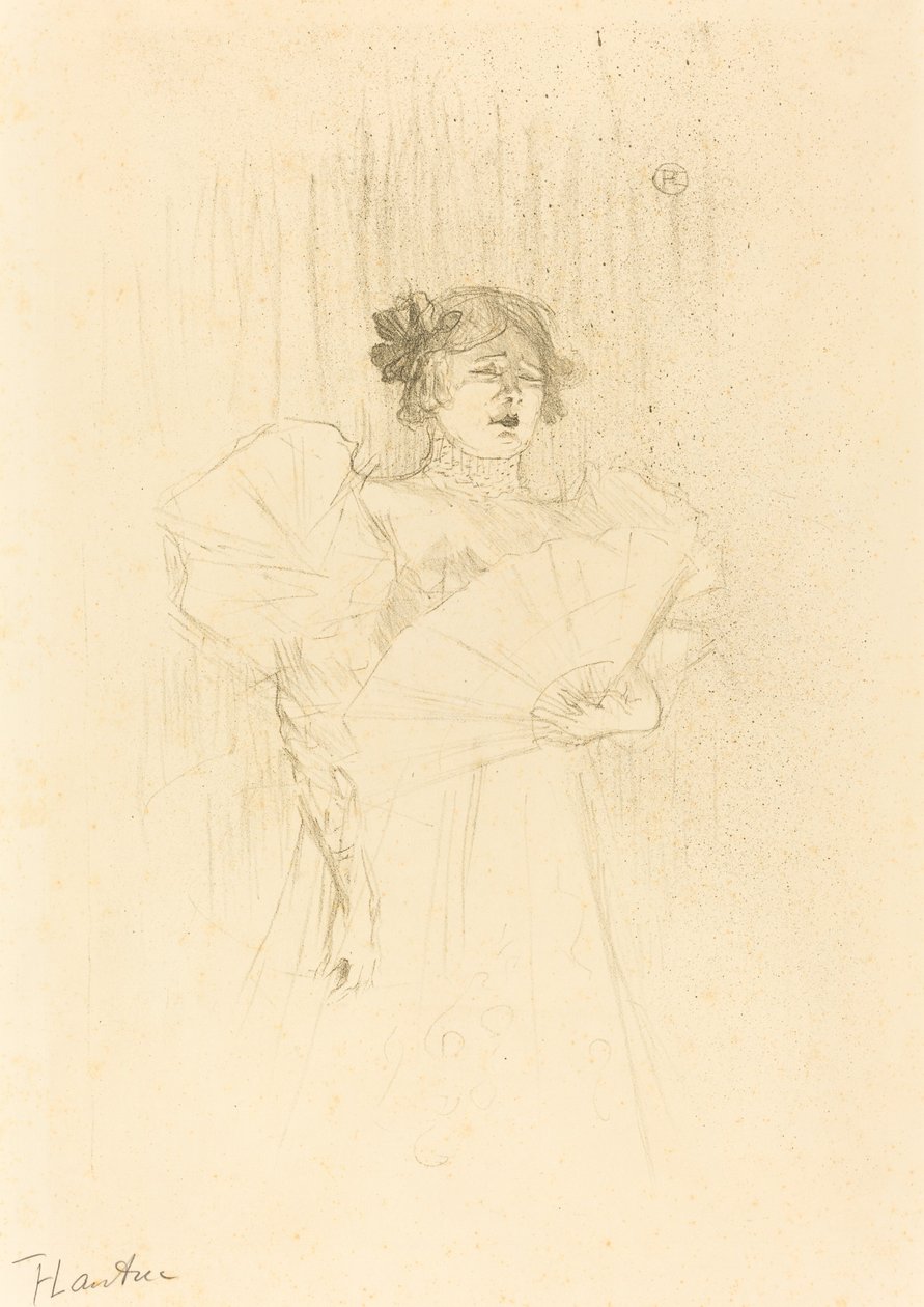 Luce Myres Full Face by Henri de Toulouse Lautrec