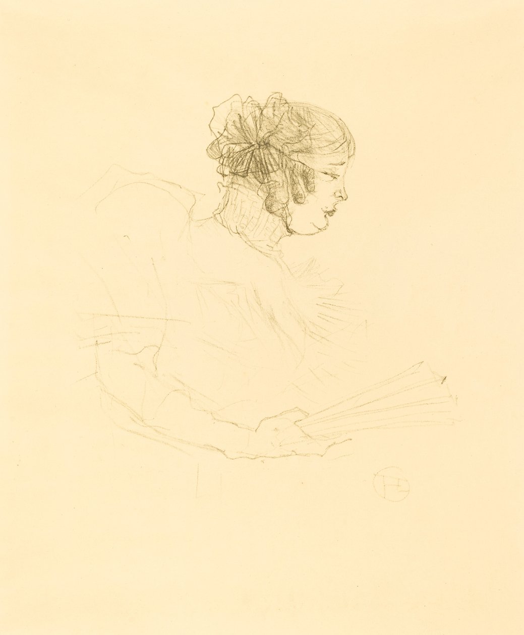Luce Myres in Profile, 1895 by Henri de Toulouse Lautrec