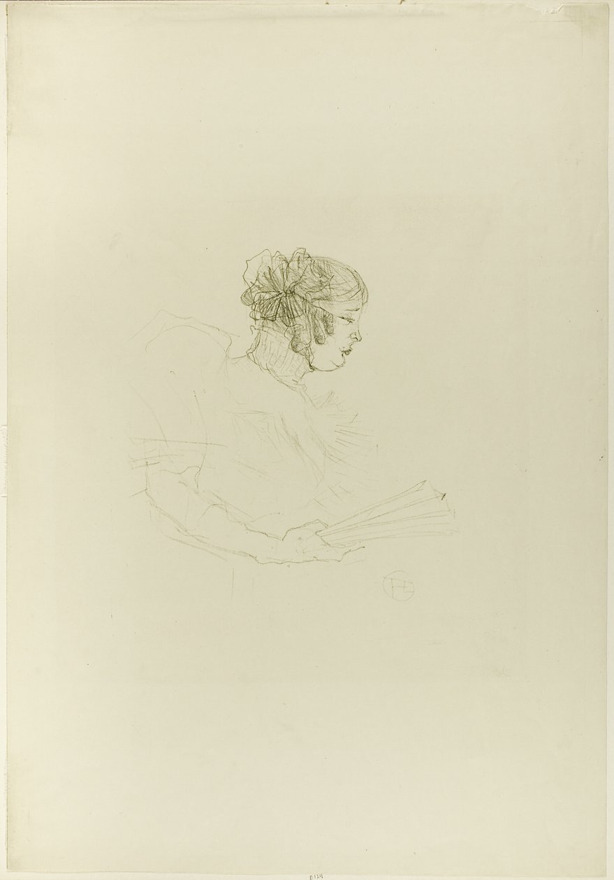 Luce Myrès, in Profile by Henri de Toulouse Lautrec