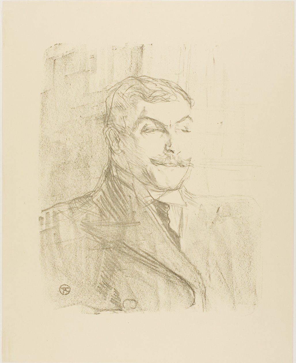 Lucien Guitry, from Thirteen Lithographs by Henri de Toulouse Lautrec