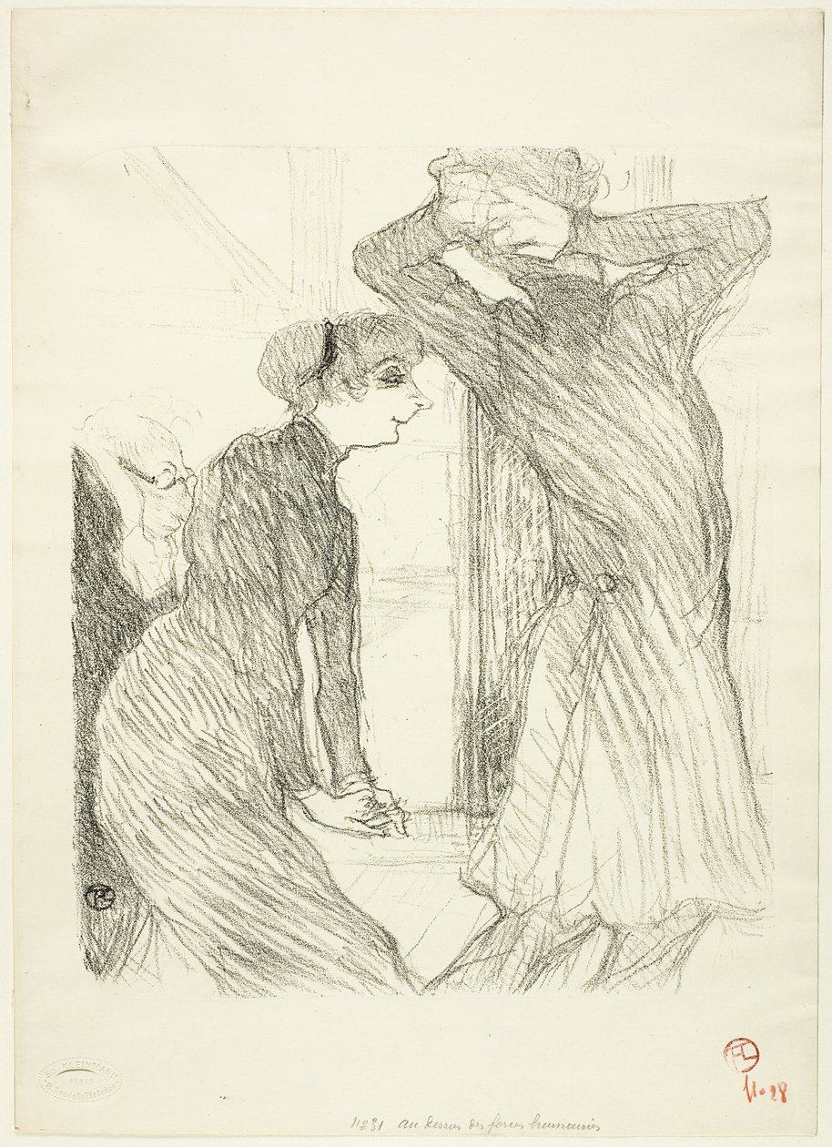Lugné-Poé and Bady, in "Au-Dessus des Forces Humaines" by Henri de Toulouse Lautrec