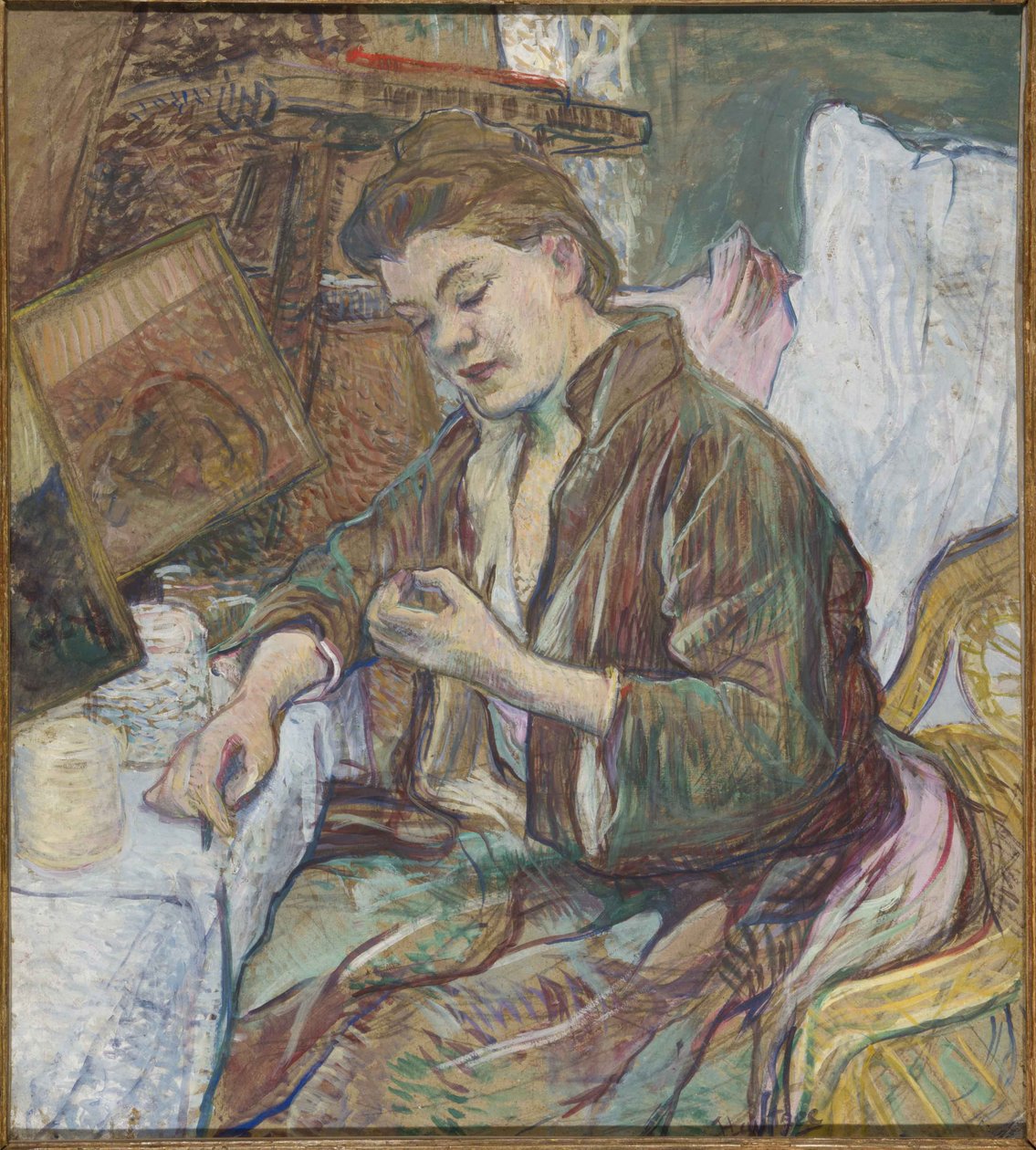 Madame Favre at Her Toilet by Henri de Toulouse Lautrec