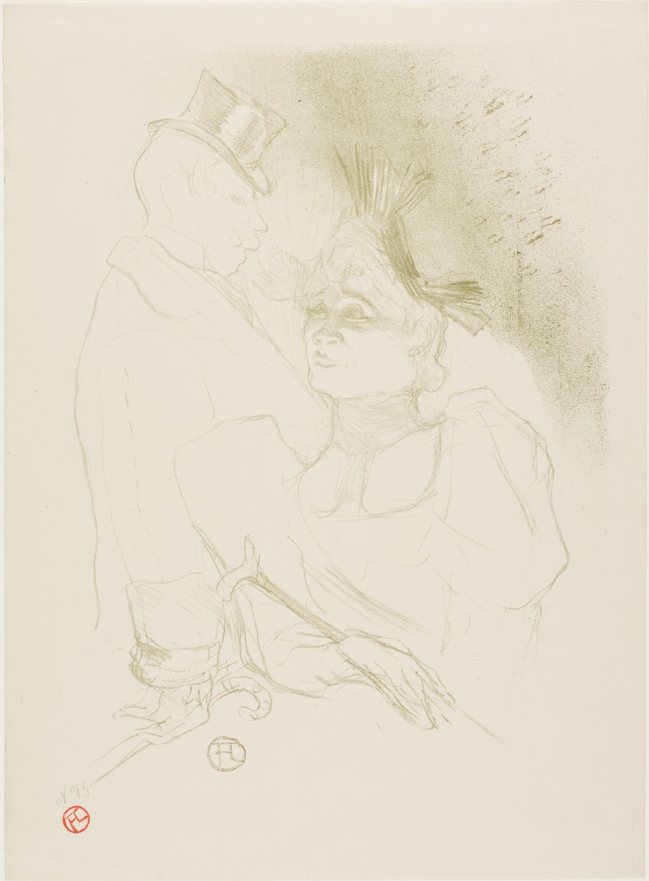 Mademoiselle Lender and Baron by Henri de Toulouse Lautrec