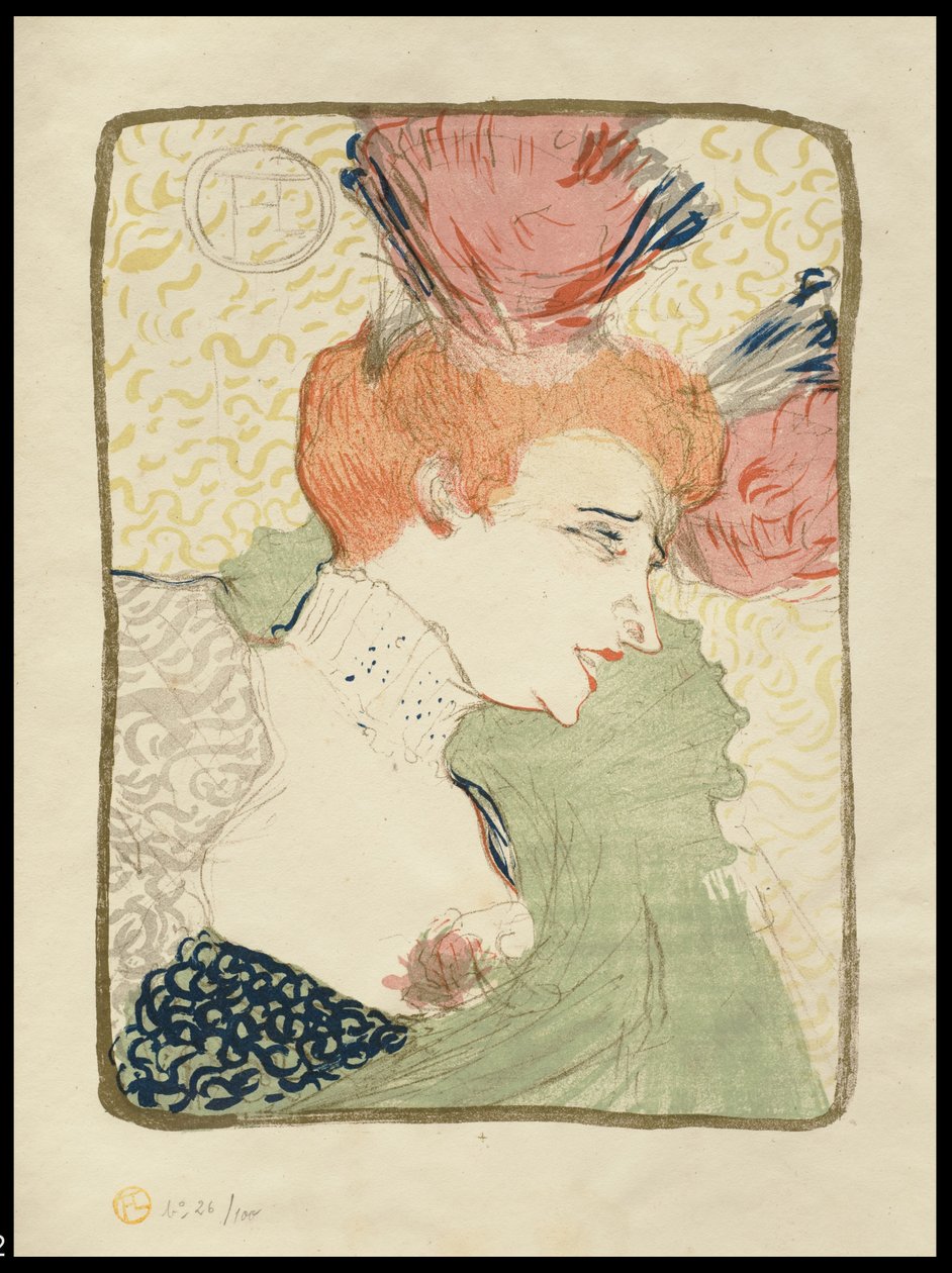 Mademoiselle Marcelle Lender, Bust-Length by Henri de Toulouse Lautrec