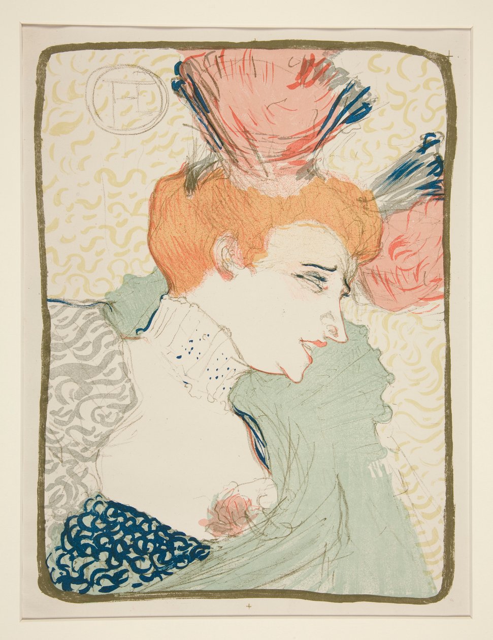 Portrait Bust of Mademoiselle Marcelle Lender by Henri de Toulouse Lautrec