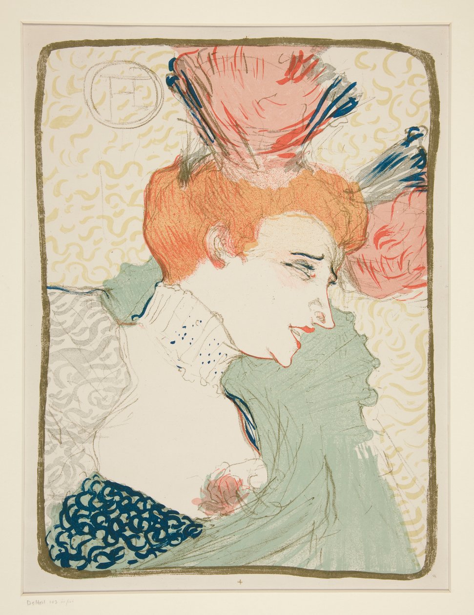 Portrait Bust of Mademoiselle Marcelle Lender by Henri de Toulouse Lautrec