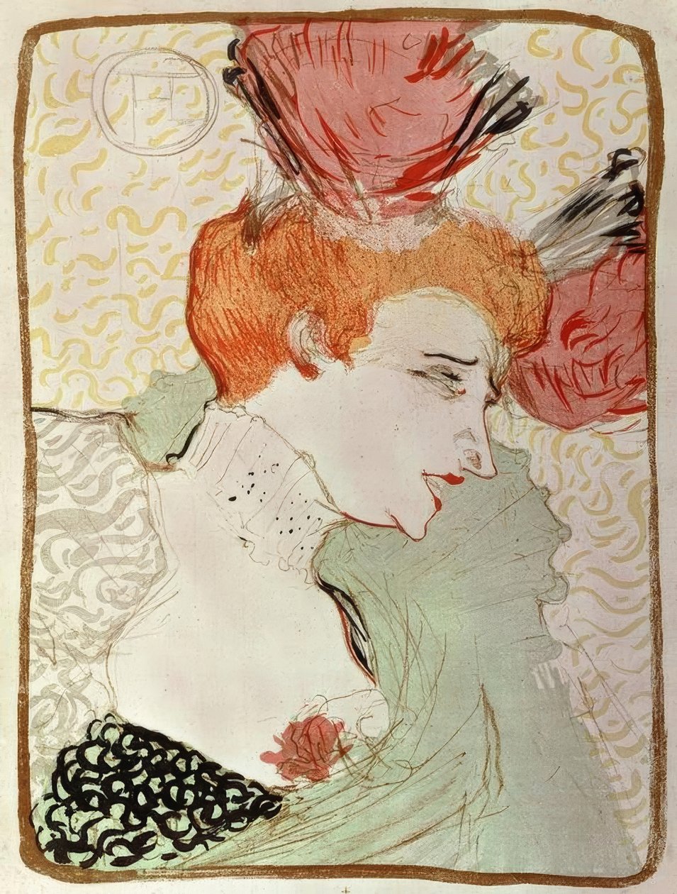 Mademoiselle Marcelle Lender, Bust by Henri de Toulouse Lautrec