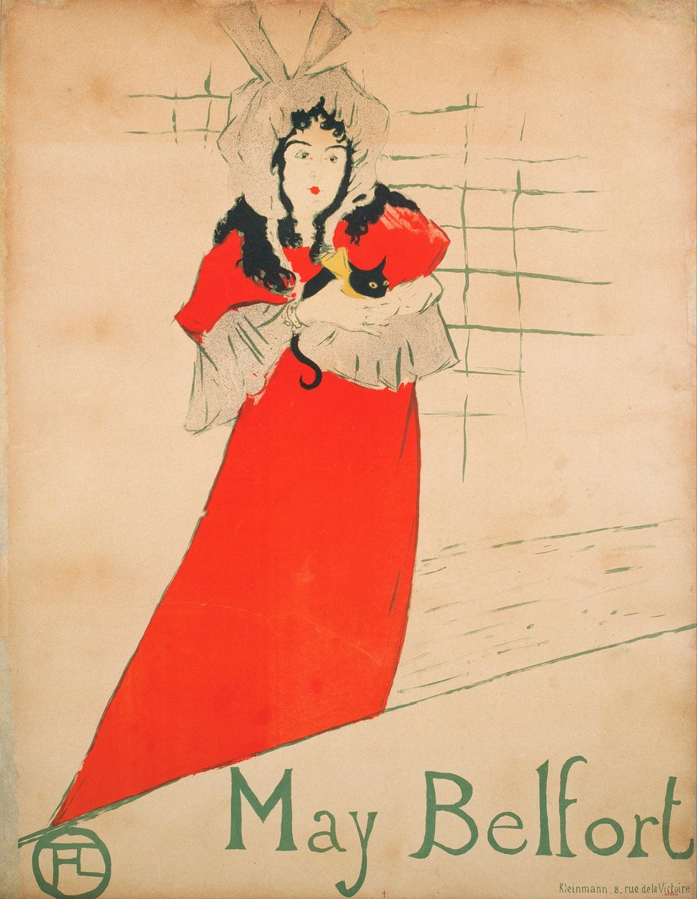 May Belfort (Poster) by Henri de Toulouse Lautrec