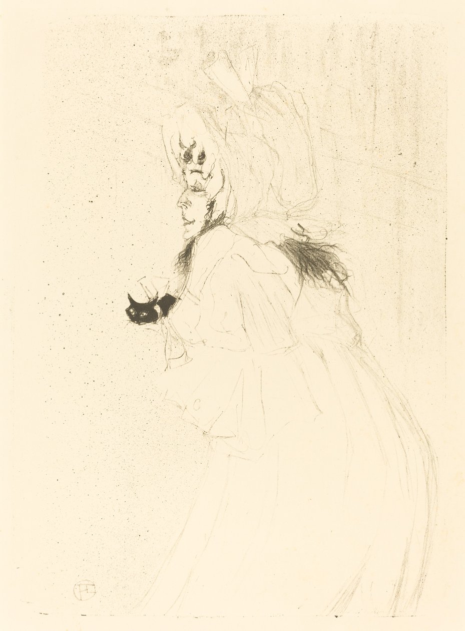 May Belfort Bowing by Henri de Toulouse Lautrec