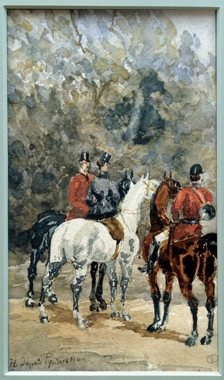 Meeting of Hunting Horsemen by Henri de Toulouse Lautrec