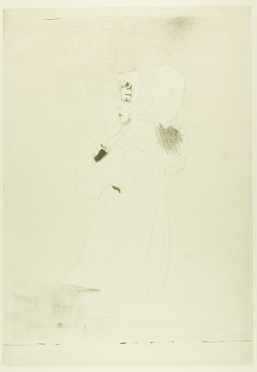 Miss May Belfort (large plate) by Henri de Toulouse Lautrec